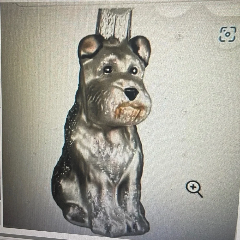 Old World Christmas Ornaments Grey Schnauzer Glass Blown Ornaments